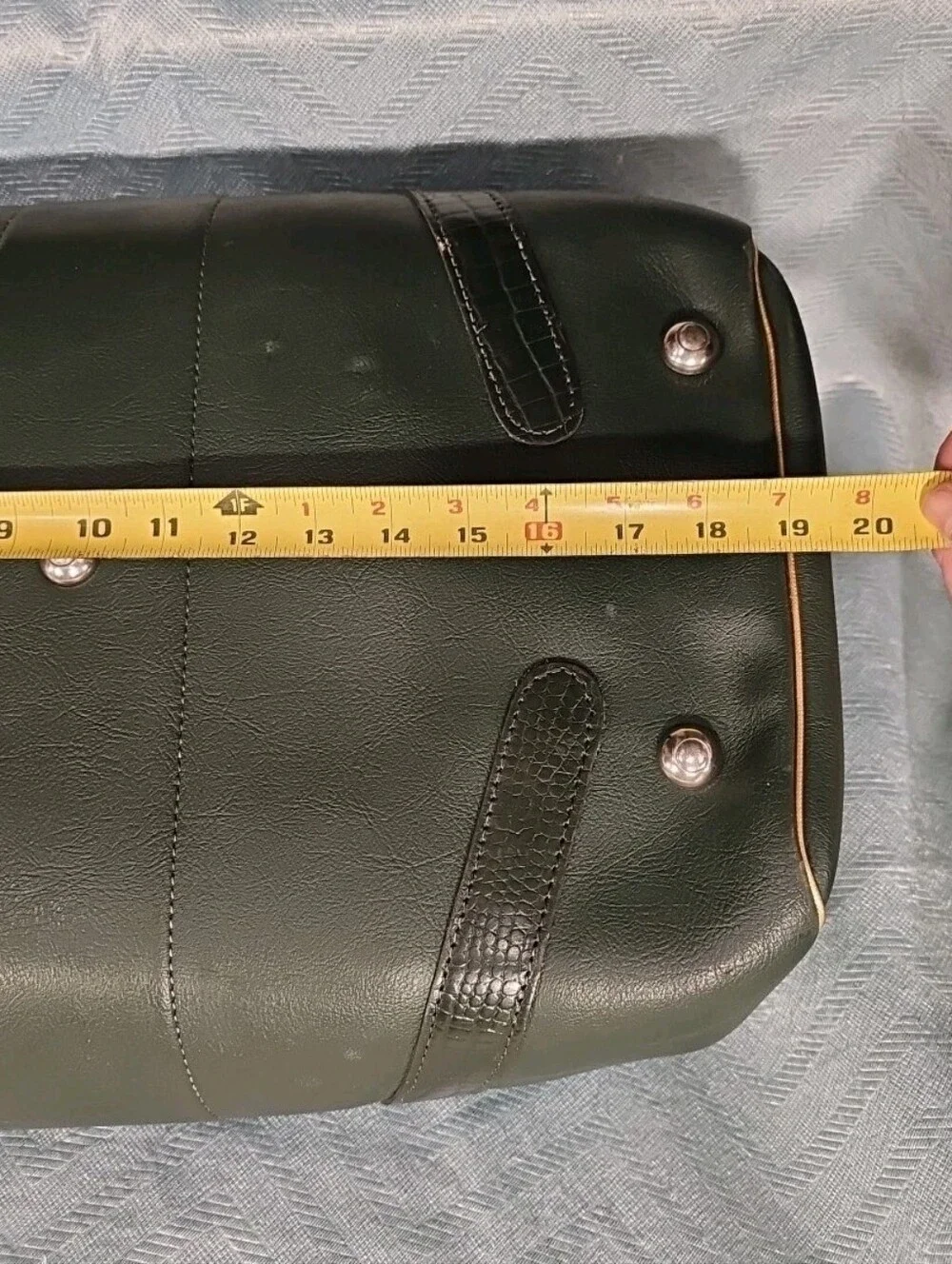 Spalding Dark Green Duffel Bag with Black Handle